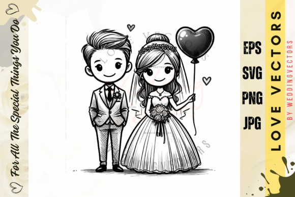 C3154: Classic Wedding Illustrations for Timeless Design