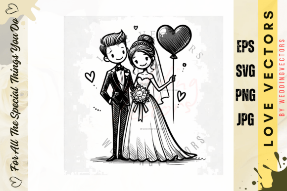 C3166: Where Wedding Romance Meets Graphic Design