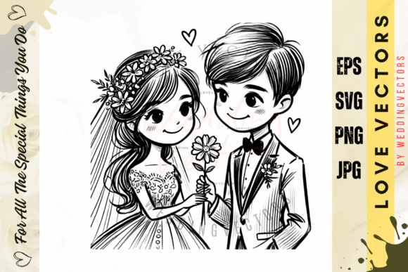 C707: The Whimsical Vector Pack for Wedding Designs