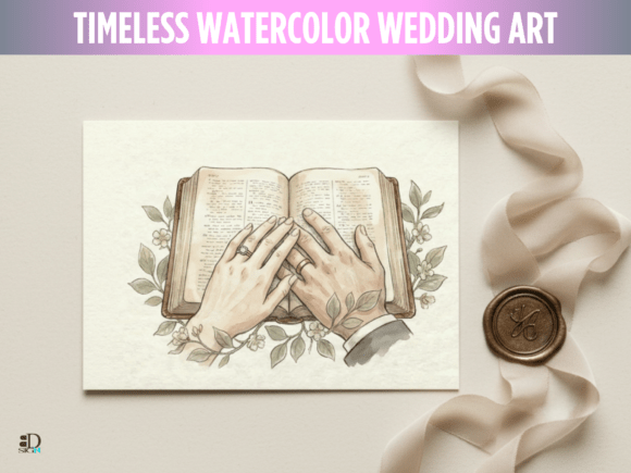The Timeless Heritage Wedding Watercolor PNG Collection