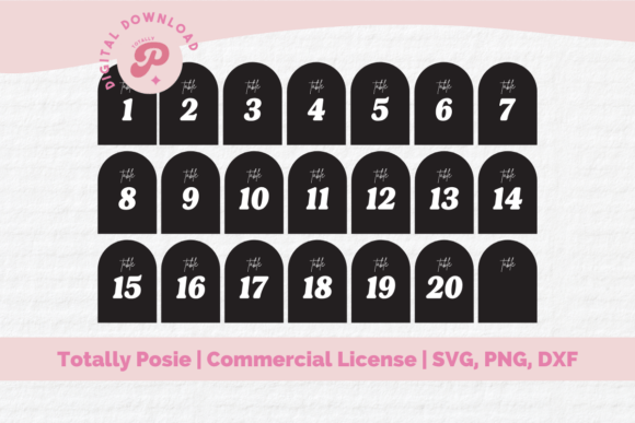 Wedding Table Numbers SVG: Elevate Your Wedding Decor